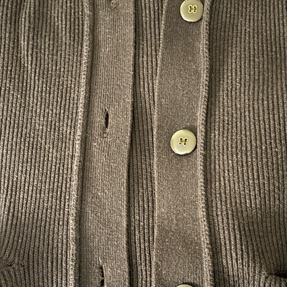 Free People Black Ribbed Cardigan XS - Picture 4 of 5